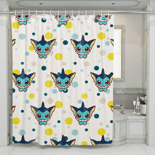 vaporeon water type evolution shower curtains