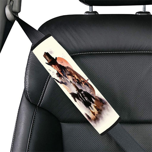 white wolf Car seat belt cover