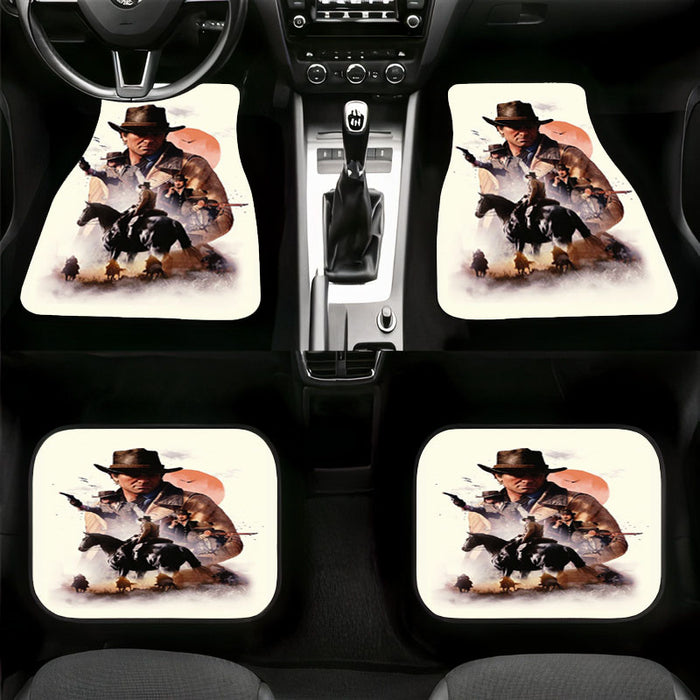 video game poster red dead redemption 2 Car floor mats Universal fit