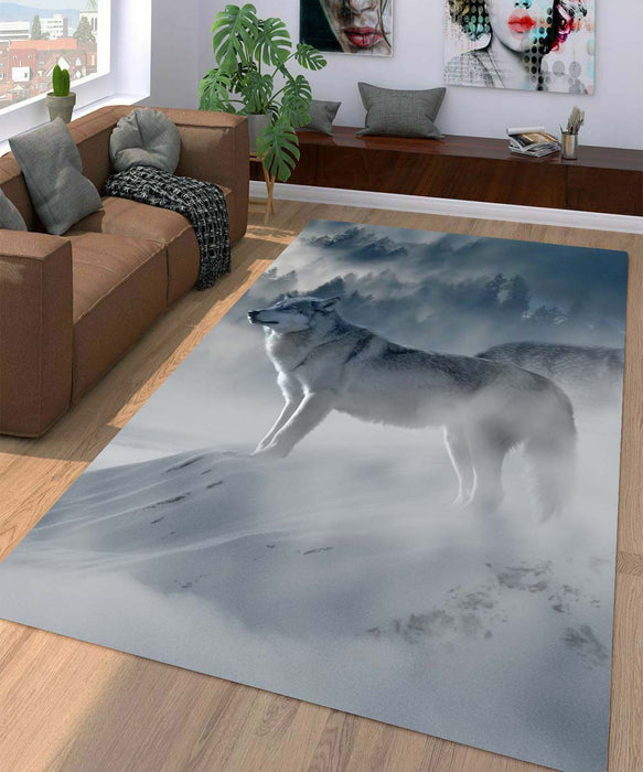 white wolf Living room carpet rugs