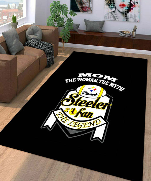 the legend pittsburgh steeler fan Living room carpet rugs