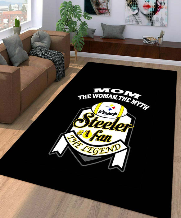 the legend pittsburgh steeler fan Living room carpet rugs