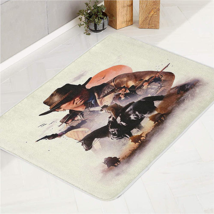 video game poster red dead redemption 2 bath rugs