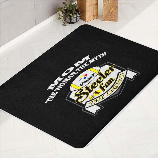 the legend pittsburgh steeler fan bath rugs