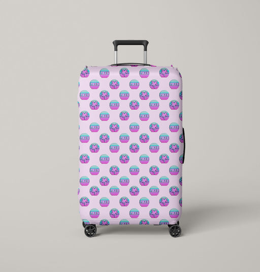 vaporwave yikes tree aesthetic Luggage Cover | suitcase