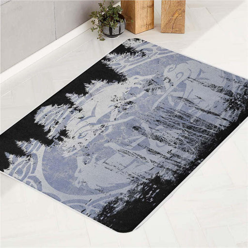 the logo iced god of war bath rugs