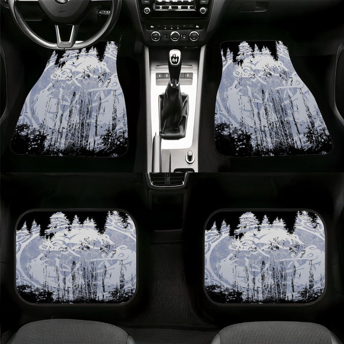 the logo iced god of war Car floor mats Universal fit