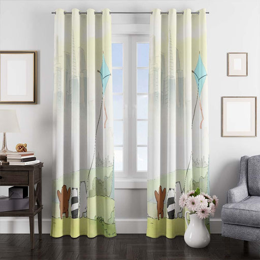 with kate we bare bears window curtains