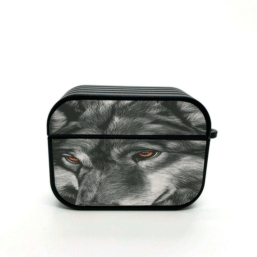 wolf detail art airpods case