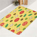 vegetable thick with sparkle bath rugs