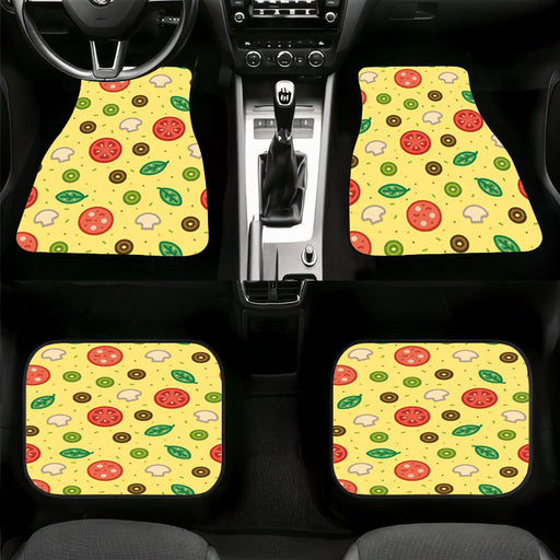 vegetable thick with sparkle Car floor mats Universal fit