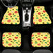 vegetable thick with sparkle Car floor mats Universal fit