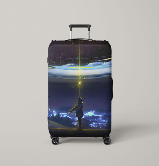 the night tenki no ko Luggage Covers | Suitcase