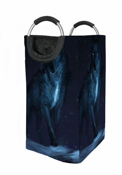 wolf in the dark Laundry Hamper | Laundry Basket