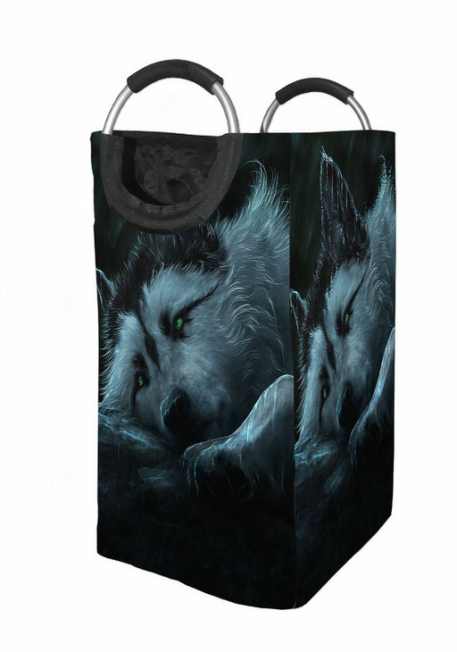 wolf in the rain Laundry Hamper | Laundry Basket