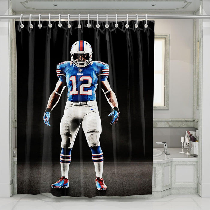 the player of nfl shower curtains