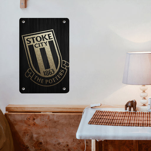 the potters stock city logo Poster Metal print wall art