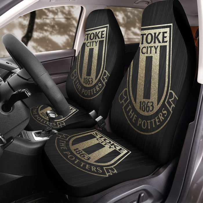 the potters stock city logo Car Seat Covers