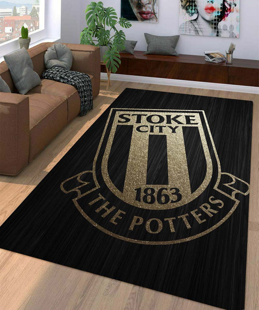 the potters stock city logo Living room carpet rugs