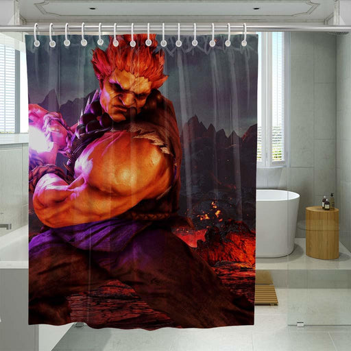 wolf monochrome shower curtains