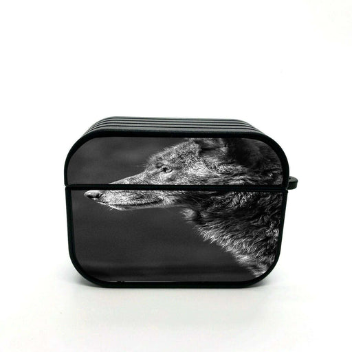 wolf monochrome airpods case