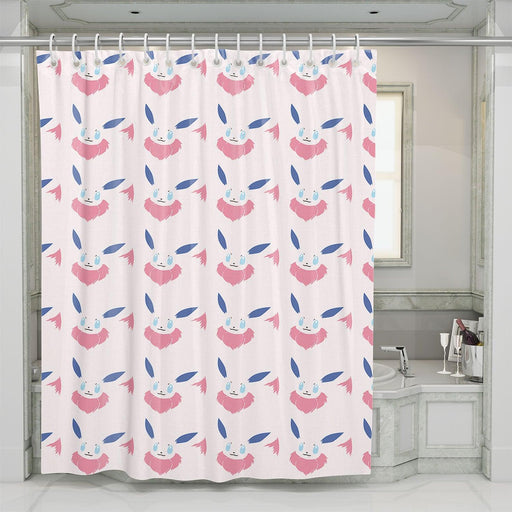 very cute eevee species shower curtains