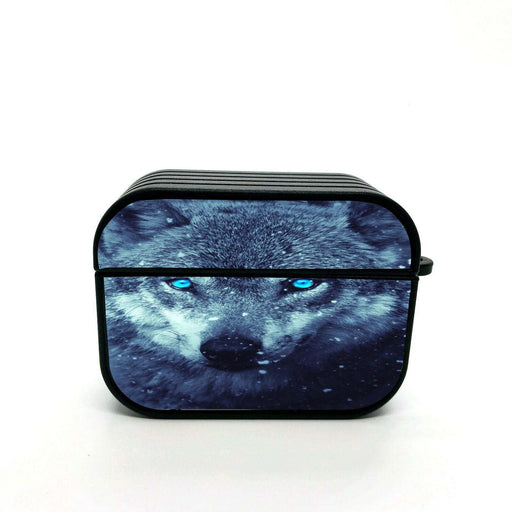 wolf on a cold airpods case