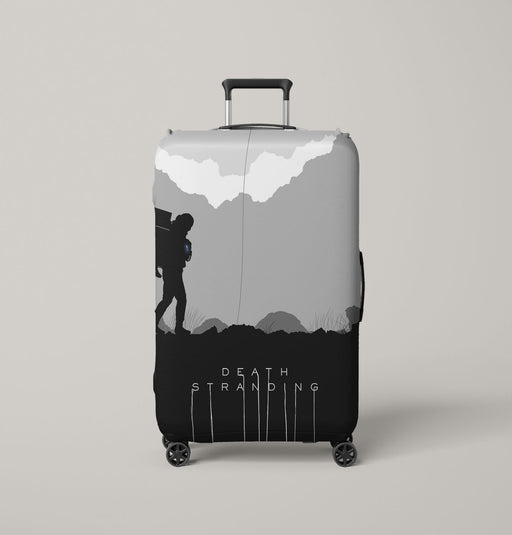 wolf on a cold Luggage Cover