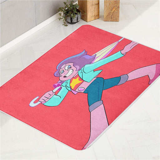 walking with smile rainbow quartz bath rugs