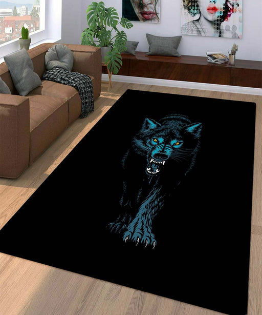 wolf skateboard Living room carpet rugs