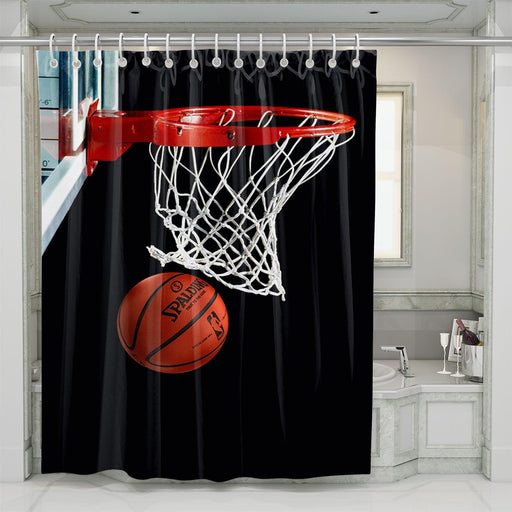 the ring of nba basketball shower curtains