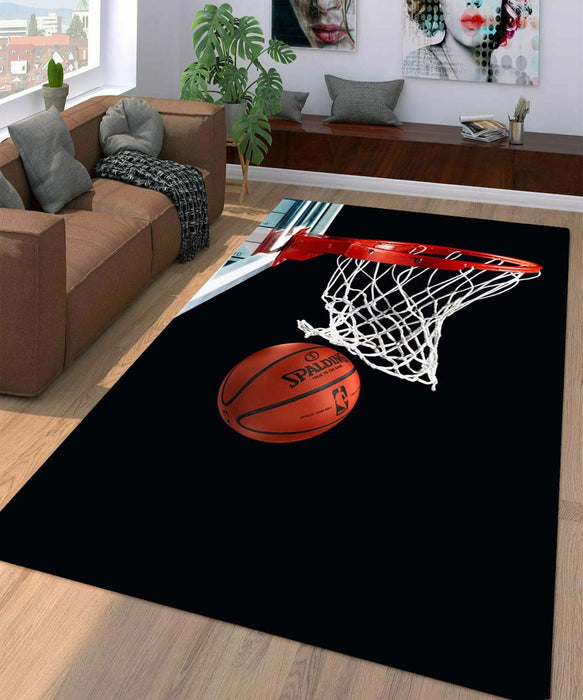 the ring of nba basketball Living room carpet rugs