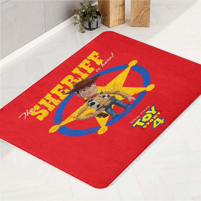 the sheriff is here woody bath rugs