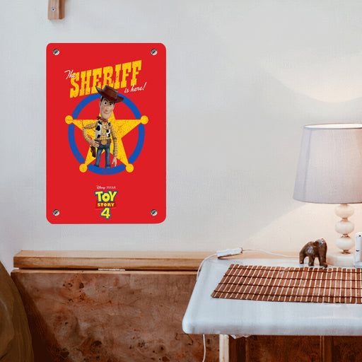 the sheriff is here woody Poster Metal print wall art