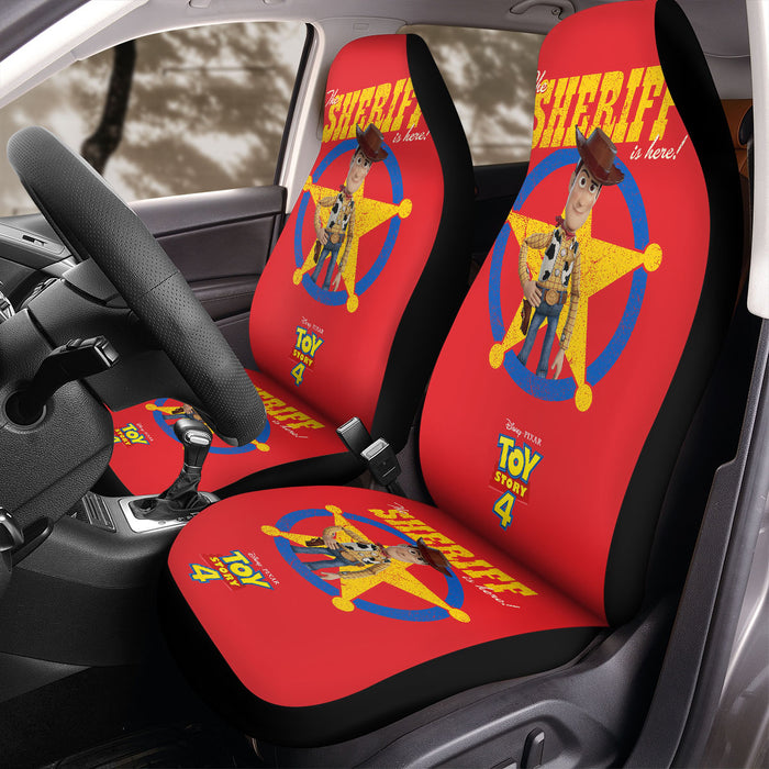 the sheriff is here woody Car Seat Covers