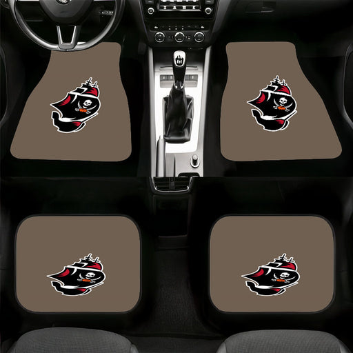 the ship and buccaneers flag Car floor mats Universal fit