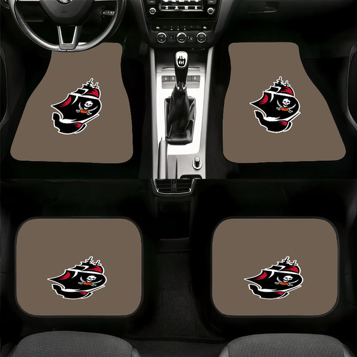 the ship and buccaneers flag Car floor mats Universal fit