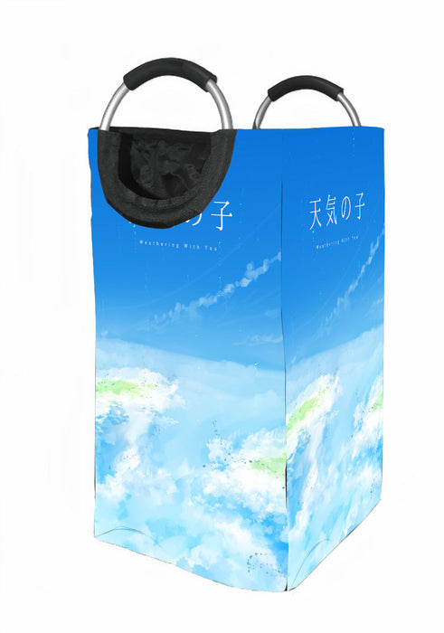 the sky of weathering with you Laundry Hamper | Laundry Basket