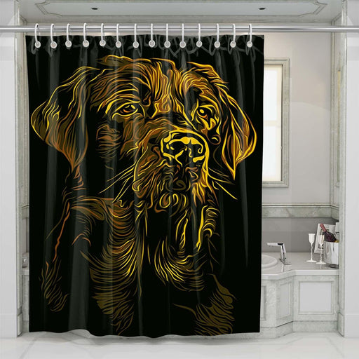 yellow dog shower curtains