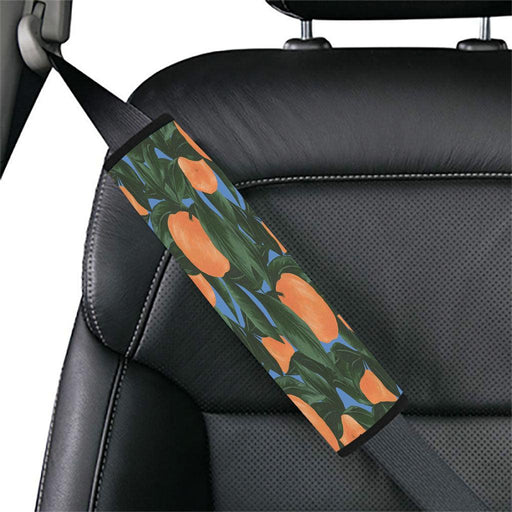 vintage orange plant painting Car seat belt cover