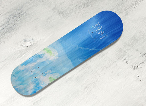 the sky of weathering with you Skateboard decks