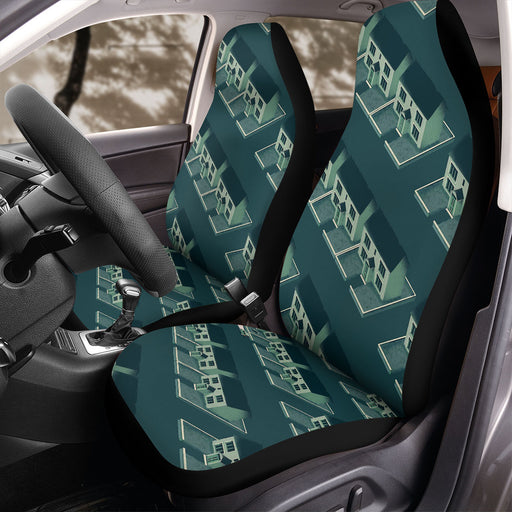 vivarium isometric house Car Seat Covers