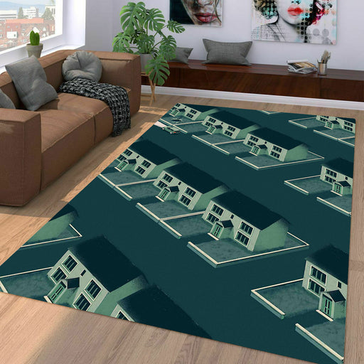 vivarium isometric house Living room carpet rugs