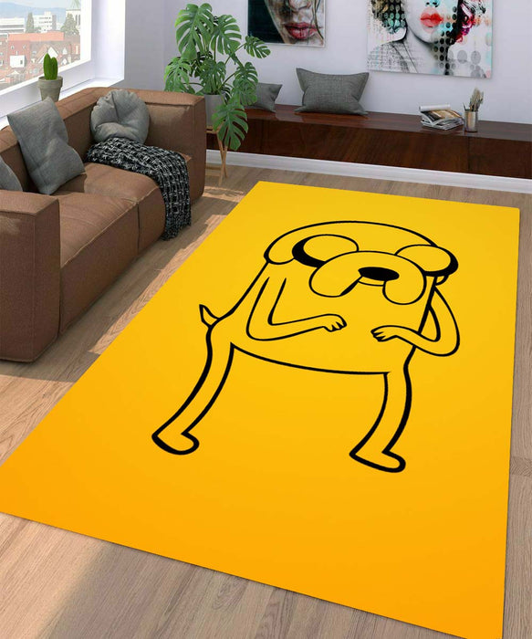 yellow jack adventure time Living room carpet rugs