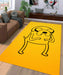 yellow jack adventure time Living room carpet rugs