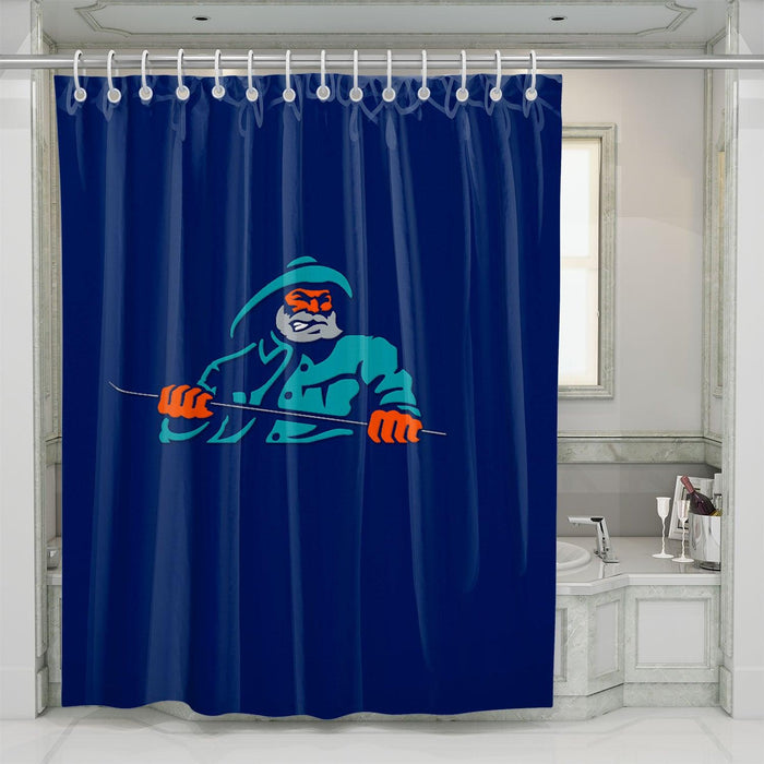 the spartan vector nhl team shower curtains