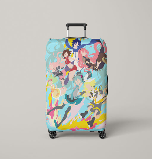 vocaloid full member faceless Luggage Cover | suitcase