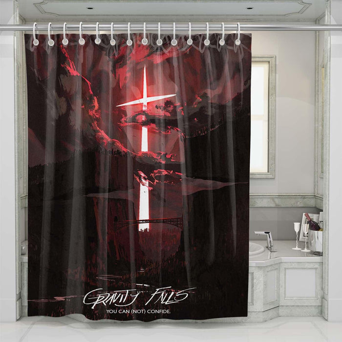 you can not confide gravity falls shower curtains