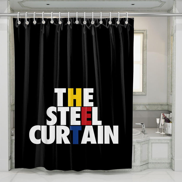 the steel curtain pittsburgh steelers shower curtains