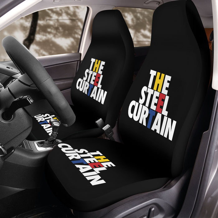 the steel curtain pittsburgh steelers Car Seat Covers